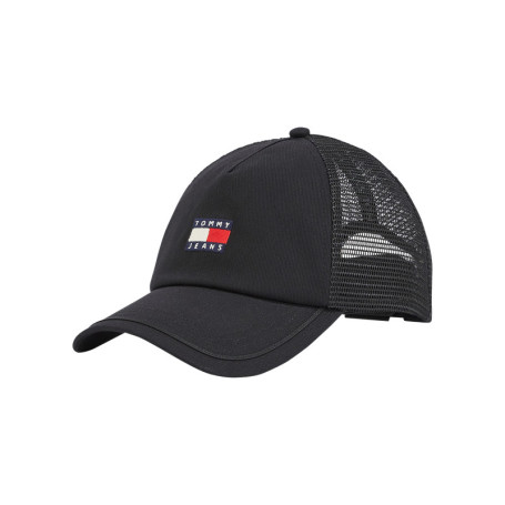 Casquette en coton biologique noire unie...