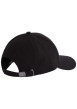 Thumbnail Casquette strapback noire unie avec un patch silicone à l'avant - Image 2