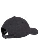 Thumbnail Casquette strapback en lin mélangé noire unie avec le nom de la marque - Image 2