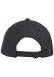 Thumbnail Casquette strapback en lin mélangé noire unie avec le nom de la marque - Image 4