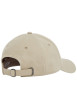 Thumbnail Casquette strapback en lin mélangé écrue unie avec le nom de la marque - Image 2