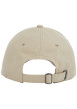 Thumbnail Casquette strapback en lin mélangé écrue unie avec le nom de la marque - Image 4