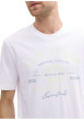 Thumbnail T-shirt en coton blanc avec logo imprimé fluo à coupe regular et col rond - Image 5