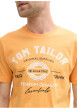 Thumbnail T-shirt orange en coton avec logo blanc imprimé à col rond et manches courtes - Image 5