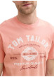 Thumbnail T-shirt manches courtes rose en coton avec logo blanc imprimé à coupe regular - Image 5