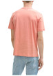 Thumbnail T-shirt en coton rose pâle uni à coupe droite avec col rond et manches courtes - Image 4