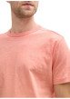 Thumbnail T-shirt en coton rose pâle uni à coupe droite avec col rond et manches courtes - Image 5
