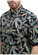 Thumbnail Chemise en coton marine et verte à motif floral, coupe droite et col à revers - Image 5