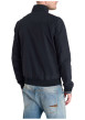 Thumbnail Blouson marine uni fermé par un zip à l'avant avec un col montant - Image 2