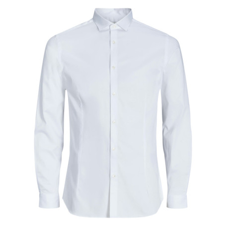 Chemise en coton blanche unie à coupe loose...