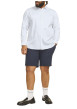 Thumbnail Chemise en coton blanche unie à coupe loose avec col italien et manches longues - Image 3