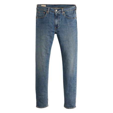 Jean 512 en coton mélangé bleu uni avec une...