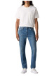 Thumbnail Jean 512 en coton mélangé bleu uni avec une coupe slim et des passants - Image 3
