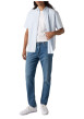 Thumbnail Jean 512 en coton mélangé bleu uni avec une coupe slim et des passants - Image 6