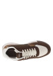 Thumbnail Baskets running en cuir marron à talon plat et à lacets plats et marque - Image 4