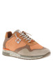 Thumbnail Baskets running en cuir orange à talon plat et à lacets élastiqués avec noeuds - Image 3