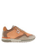 Thumbnail Baskets running en cuir orange à talon plat et à lacets élastiqués avec noeuds