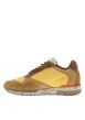 Thumbnail Baskets running en cuir jaune plates et lacets élastiqués ronds avec stoppeur - Image 2