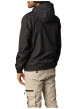 Thumbnail Blouson à capuche noir uni avec des détails blancs et à coupe droite - Image 6