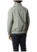 Thumbnail Blouson vert sauge uni à coupe droite et à col montant avec des poches zippées - Image 6