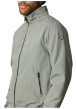 Thumbnail Blouson vert sauge uni à coupe droite et à col montant avec des poches zippées - Image 7