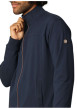Thumbnail Gilet zippé en coton mélangé bleu marine uni à coupe slim fit et à col montant - Image 6