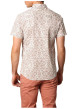Thumbnail Chemise à manches courtes en coton blanche à motifs et à coupe regular fit - Image 2