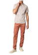Thumbnail Chemise à manches courtes en coton blanche à motifs et à coupe regular fit - Image 4