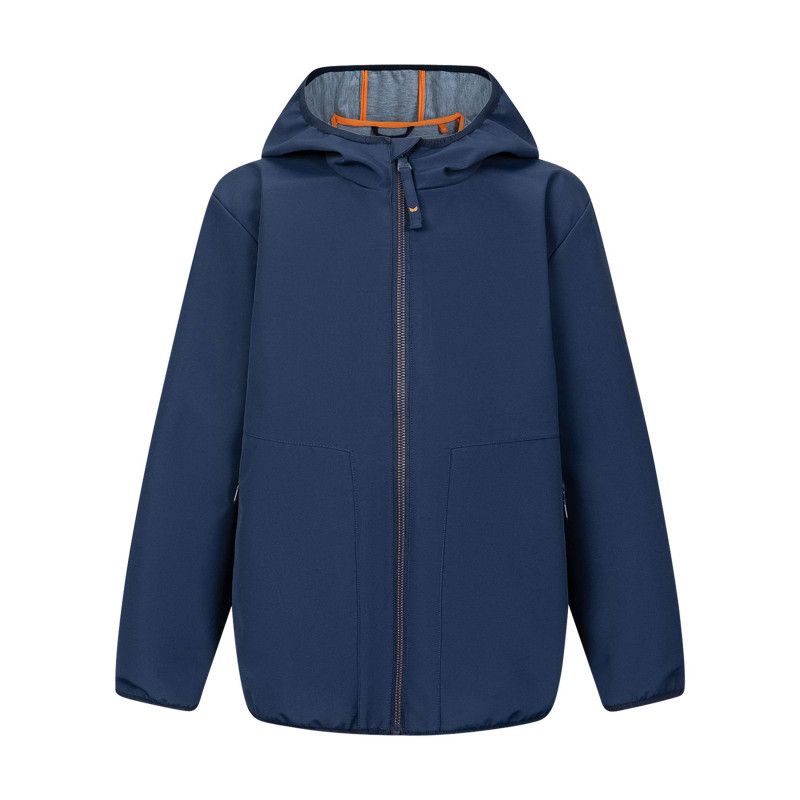 Kaporal - Blouson à Capuche Bleu Marine Uni à Coupe Droite Avec Des Poches Zippées - Marine Kaporal - Blouson à Capuche Bleu Marine Uni à Coupe Droite Avec Des Poches Zippées - Marine