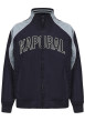 Thumbnail Veste bleue marine uni à col montant avec le nom de la marque