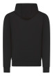 Thumbnail Sweat à capuche en coton noir à coupe droite avec logo imprimé en blanc - Image 2