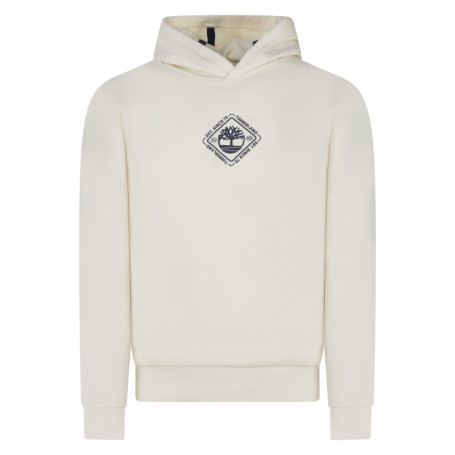 Sweat en coton beige à coupe droite avec col à...