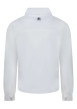 Thumbnail Chemise en coton blanche unie à coupe slim avec col français et logo brodé bleu - Image 2