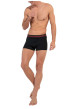 Thumbnail Lot de 3 boxers à coupe classique en coton noir uni avec logo - Image 5