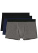 Thumbnail Lot de 3 boxers multicolores en coton à coupe classique avec logos noirs