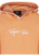 Thumbnail Sweat à capuche pêche uni à coupe droite avec le nom de la marque brodé - Image 3