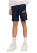 Thumbnail Short jogging en coton mélangé marine avec logo imprimé en rouge et blanc - Image 5