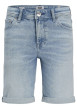 Thumbnail Short 5 poches en coton biologique bleu ciel délavé avec une coupe droite