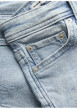 Thumbnail Short 5 poches en coton biologique bleu ciel délavé avec une coupe droite - Image 4