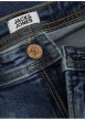Thumbnail Short 5 poches bleu indigo délavé en coton biologique avec une coupe droite - Image 3