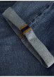 Thumbnail Short 5 poches bleu indigo délavé en coton biologique avec une coupe droite - Image 4