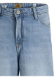 Thumbnail Short bleu délavé en coton biologique avec une coupe droite et 5 poches - Image 3