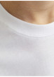 Thumbnail T-shirt en coton blanc imprimé rouge avec une coupe ample et un col rond - Image 7