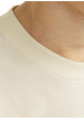 Thumbnail T-shirt manches courtes en coton écru imprimé avec coupe ample et col rond - Image 6