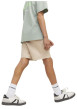 Thumbnail Short chino en coton beige uni à coupe ample avec 4 poches et cordon - Image 6