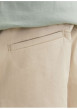 Thumbnail Short chino en coton beige uni à coupe ample avec 4 poches et cordon - Image 7
