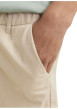 Thumbnail Short chino en coton beige uni à coupe ample avec 4 poches et cordon - Image 8