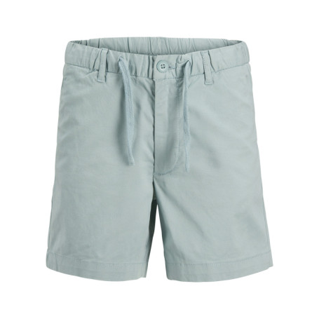 Short chino en coton bleu ciel uni à coupe...