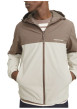 Thumbnail Blouson manches longues marron et beige à coupe droite avec col à capuche - Image 4