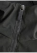 Thumbnail Blouson manches longues noir uni à coupe droite avec col à capuche et 2 poches - Image 2